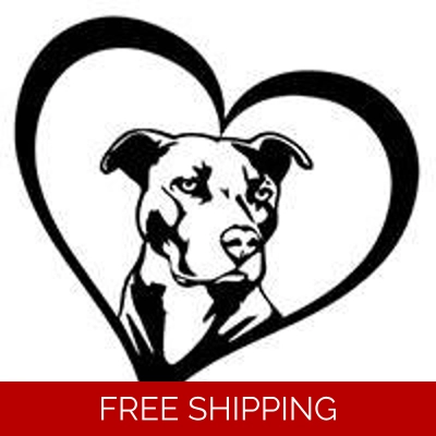 pitbull heart dog Pet Die Cut Vinyl Decal sticker pitbull heart dog Pet Die Cut Vinyl Decal sticker